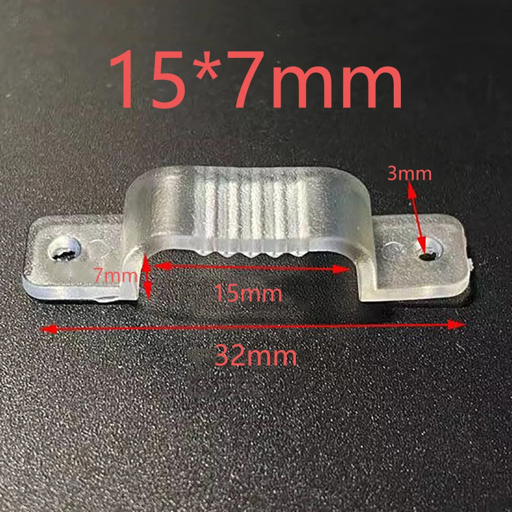 5MM-20MM LED Fix Clips Holder Connector for Fixing 5050 2835 Silicone Lamp Tube Plastic Fasteners Light Buckle Accessories