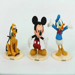 Disney-PVC Anime Character Model Toy, GK, Mickey Mouse, Minnie, Pateta Plut, Pato Donald, Margarida, Coleção Ornamentos, Presente de Natal, 6Pcs, Conjunto 10 principais vendas bonecos turma do mickey - №6