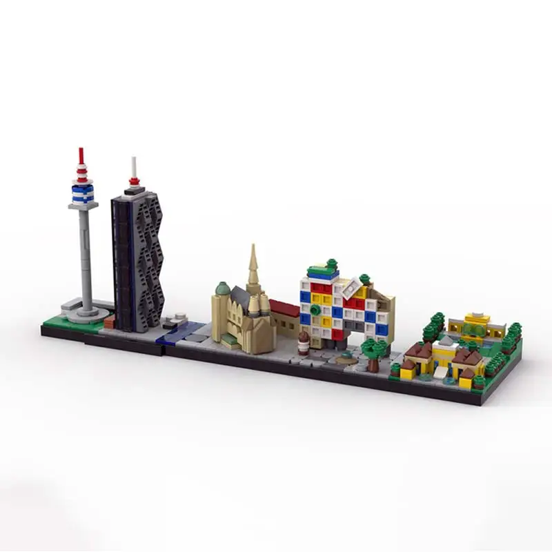 Skyline Vienna - Wien Street View Houses Model DIY City Architecture Building Blocks Small Particle Brick Children's Puzzle Gift