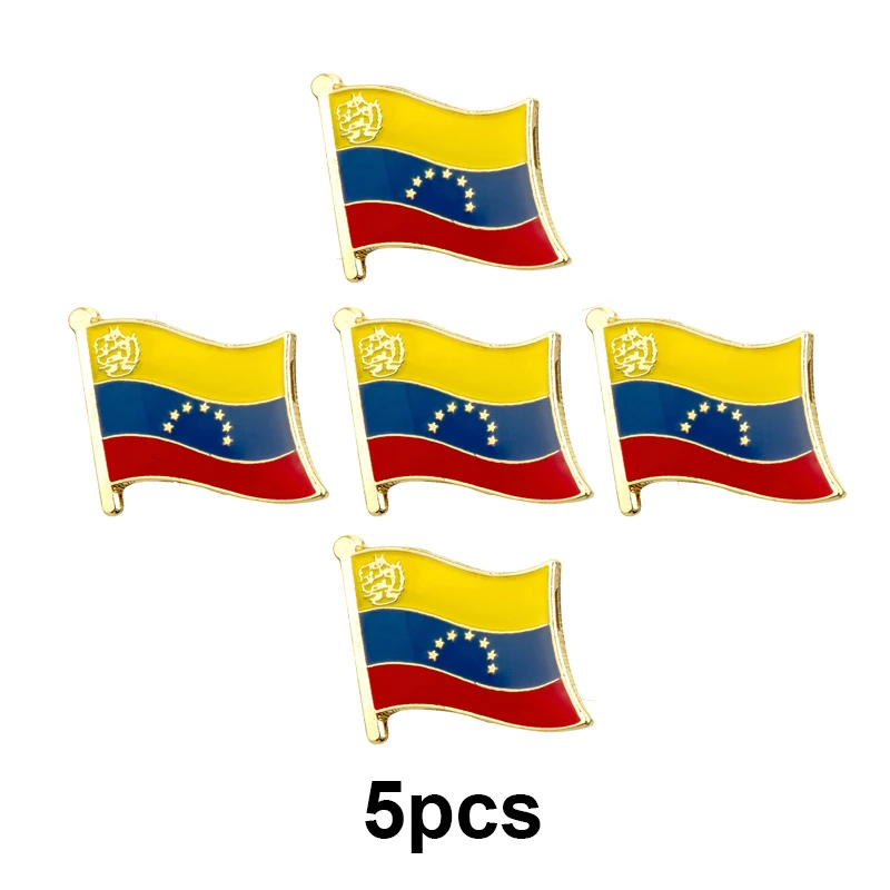 1-100pcs Venezuela Flag Lapel Pin Flag badge Brooch Pins Badges