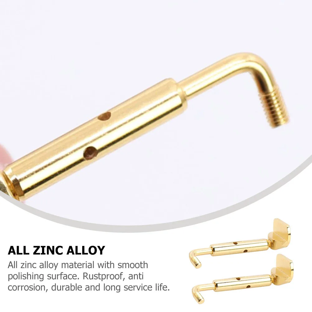 

2pcs Violin Chinrest Screws Zinc Alloy Polish Finish Rustproof For 3/4 4/4 Violin Parts Accessory Tool Musical Instrument Parts