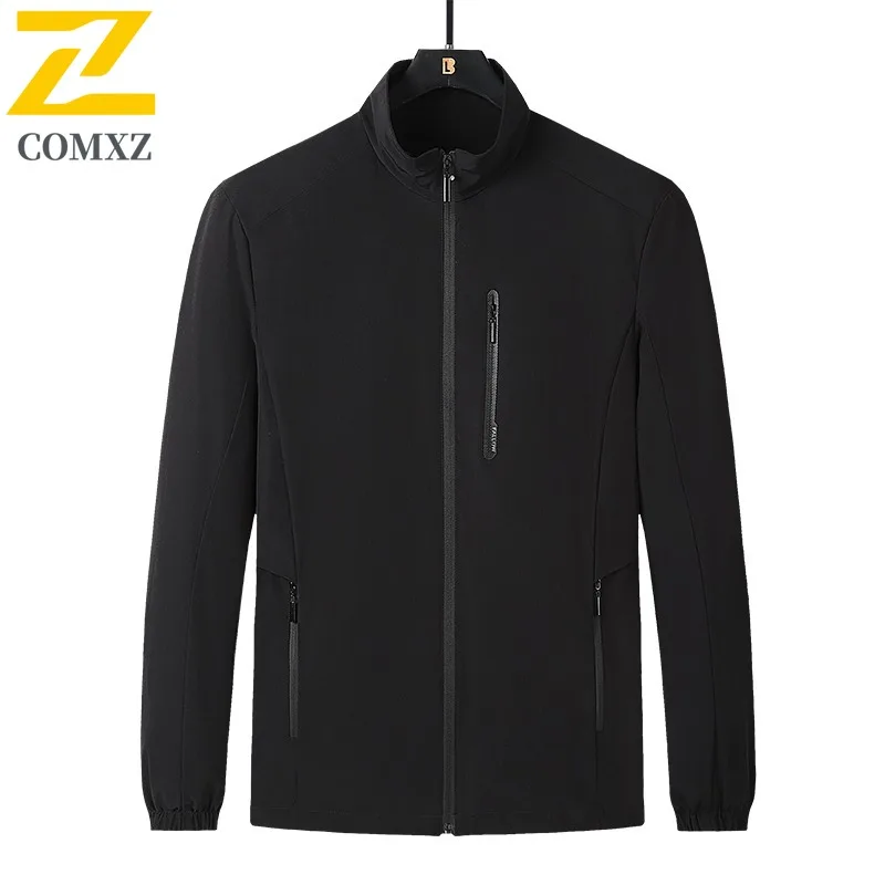 COMXZ 2025 Men Jacket 2021 Spring New Casual Coat Spring Autumn Trench Mens Shirt Mens Wear Clothes Export Street Style