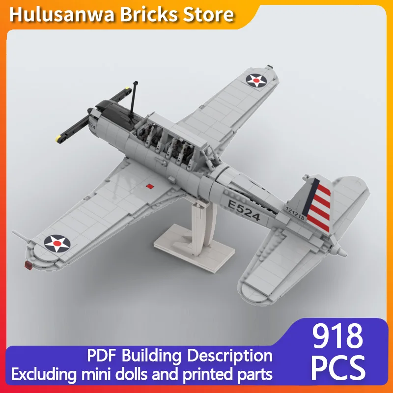 

BT-13A WW2 Military Trainer Jets Model MOC Building Bricks War Equipment Modular Technology Gifts Holiday Assemble Children Toys
