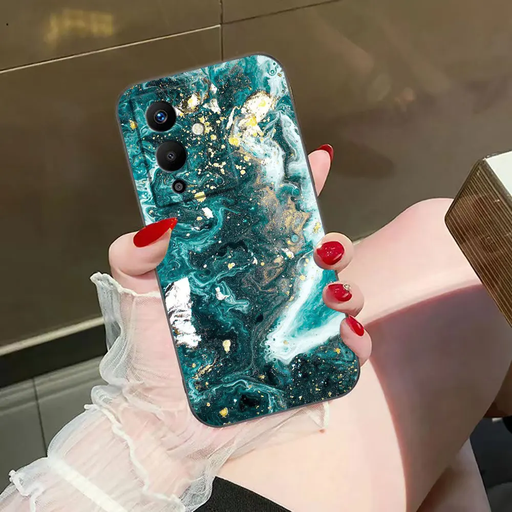 Watercolor Painting Marble Phone Case For Infinix TECNO POP SPARK SMART 6 7 8 9 CAMON 40 30 30S 15 16 17 20 20C Pro Case Cover
