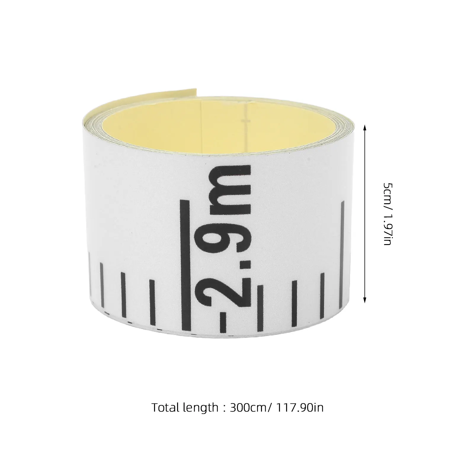 Self-Adhesive Reflective Liquid Level Gauge Sticker 5cmx3m Waterproof Water Tank Pool Aquarium Accurate Water Depth Measurement