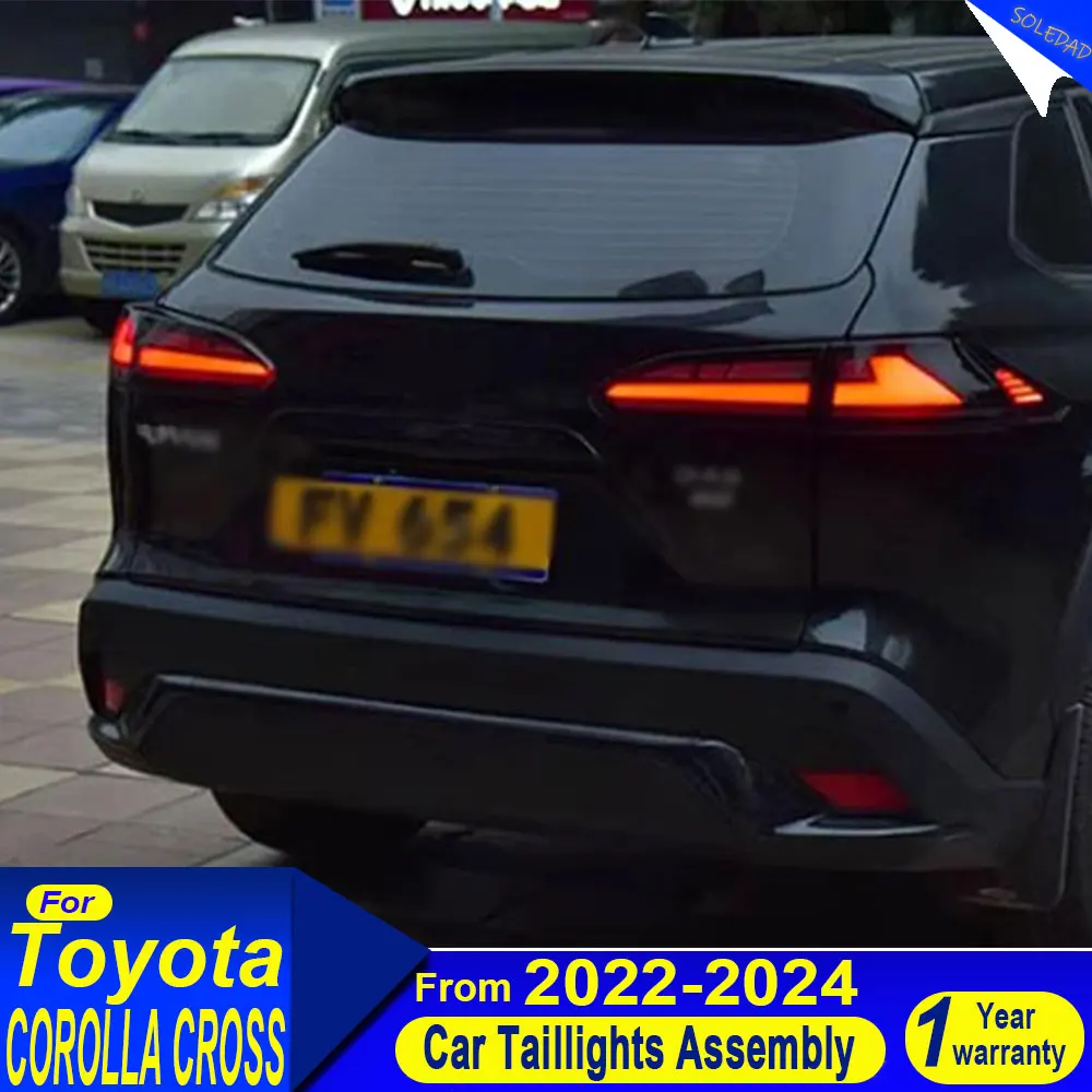 

Car Tail lights For Toyota COROLLA CROSS LED Tail Light 2022 2023 2024 Tail Lamp DRL Rear Turn Signal Auto Plug and play