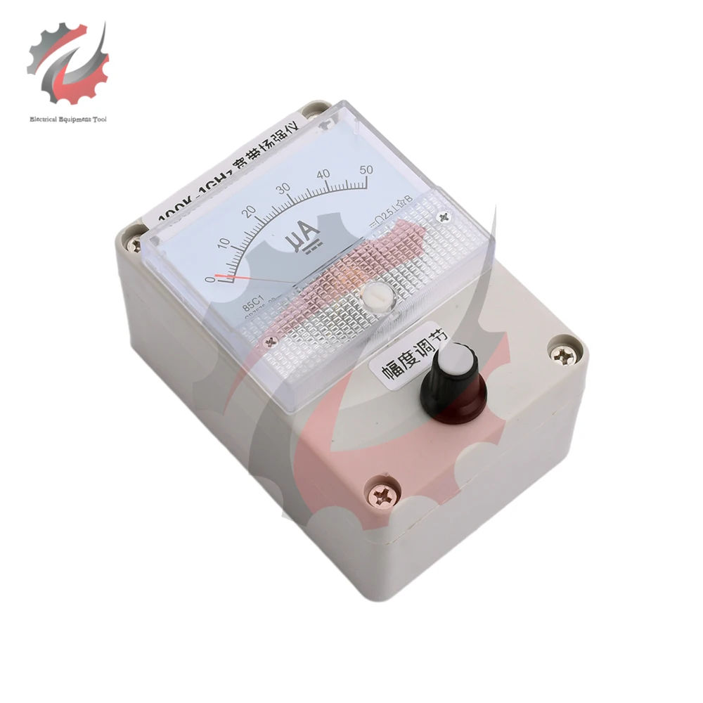 100KHz-1000MHz Dial Type Field Strength Indicator Meter RF Signal Level Meter With Antenna Suitable For Radio Antenna Radiation