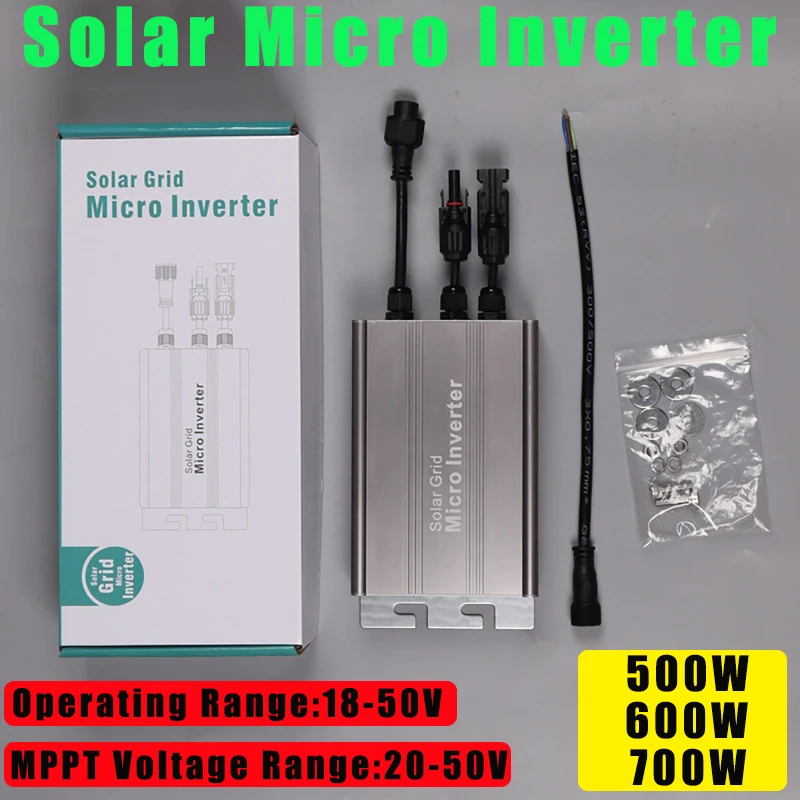 Limiter Sensor Micro Inverter for Solar Panel PV Grid Tie System 500W 600W 700W MPPT Invertor AC110V-220V Power Converter