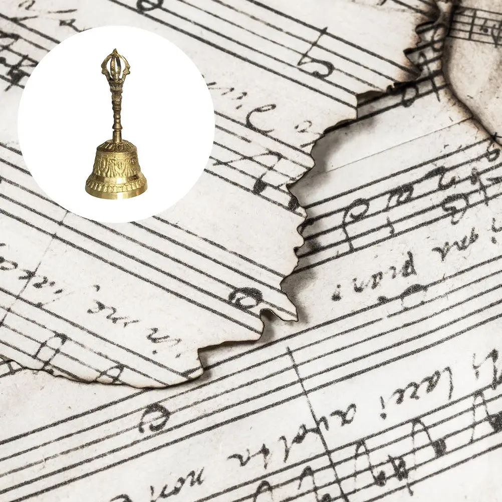 Bell Elegant Design Call Bell Decorative Use Home Office School Temple Metal Handbell