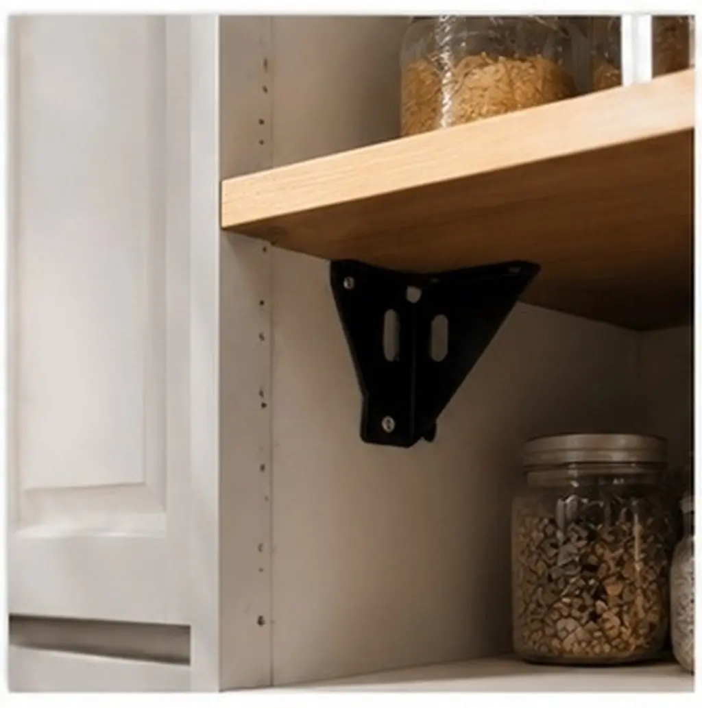 4Pcs Heavy Duty Triangle Corner Brackets 86x86mm Metal Corner Brace for Bed Frame Wood Furniture Cabinet Support