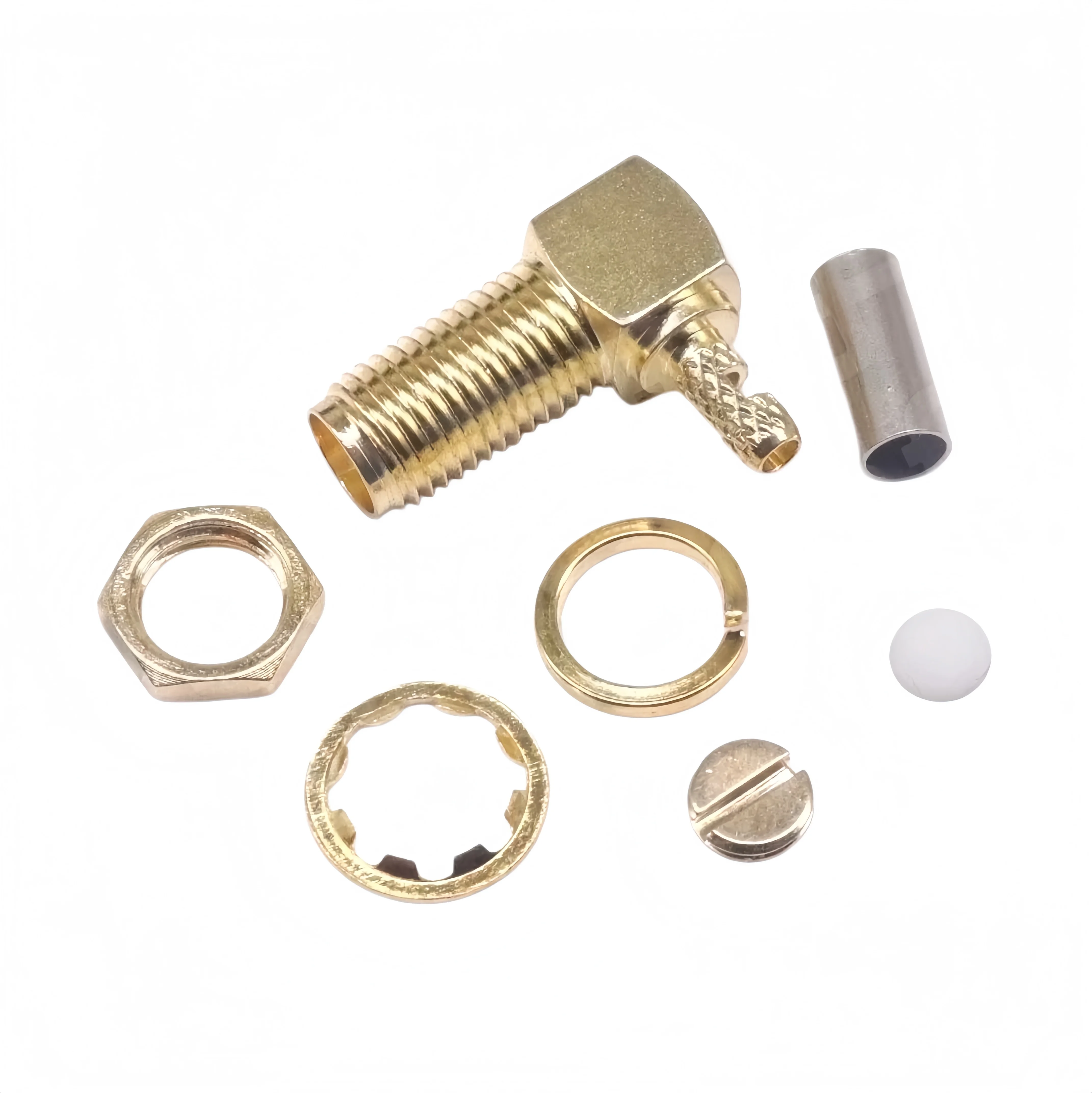 

10pcs coaxial RF right angle connector RP-SMA-J/K-1.5 male and female WIFI antenna extension cable connector