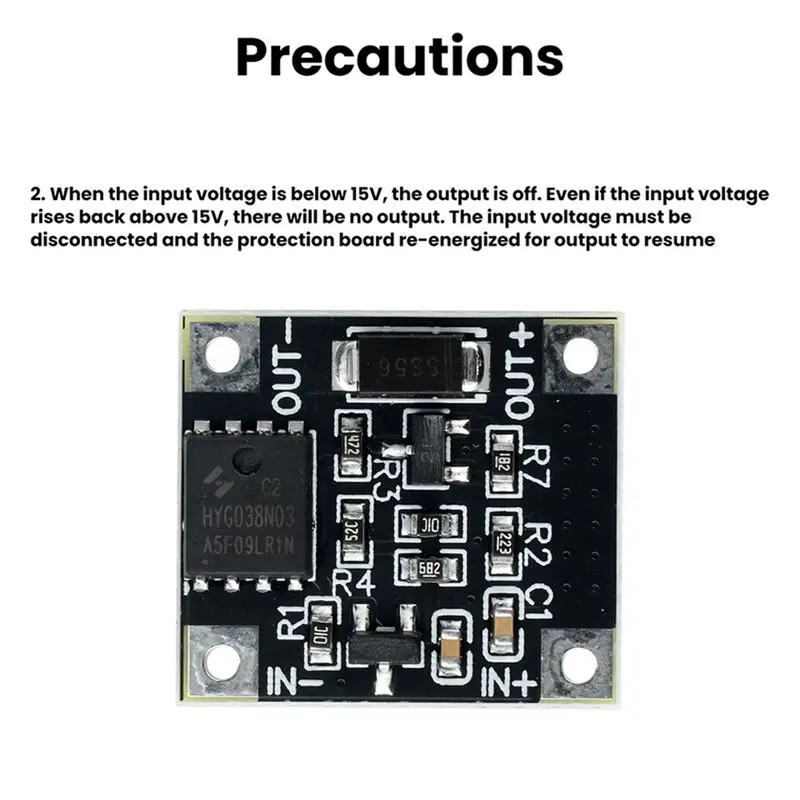 ABZW 18V 20V 21V Lithium Battery Protection Board 15V Over-Discharge Protection Voltage Battery Management