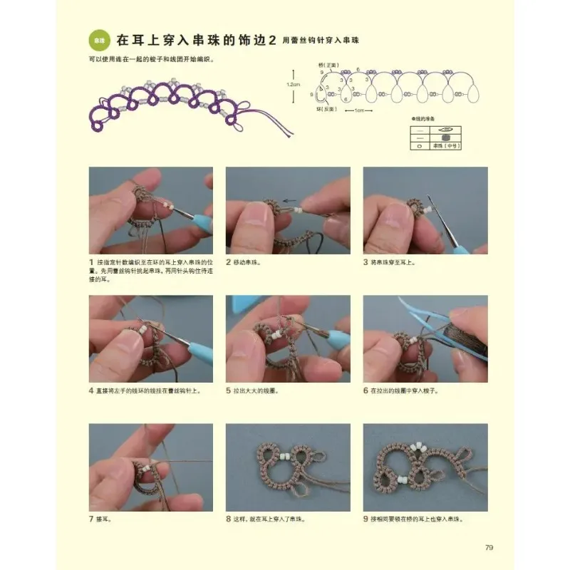 Tomoko Morimoto Tatting Lace Lesson Book World Tatting Lace Knitting Patterns Flower Piece Lace Pattern Weaving Book