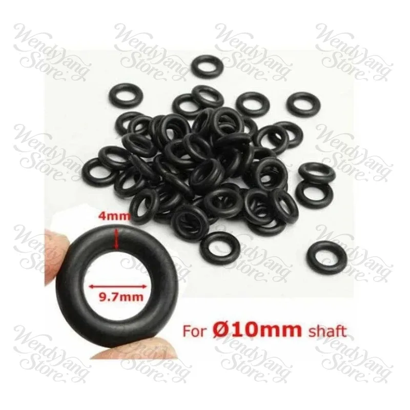 Suitable for 60 Pieces of Tire Changer Pedal Parts 9.7x4 MM Air Control Valve Sealing O-ring Accessories