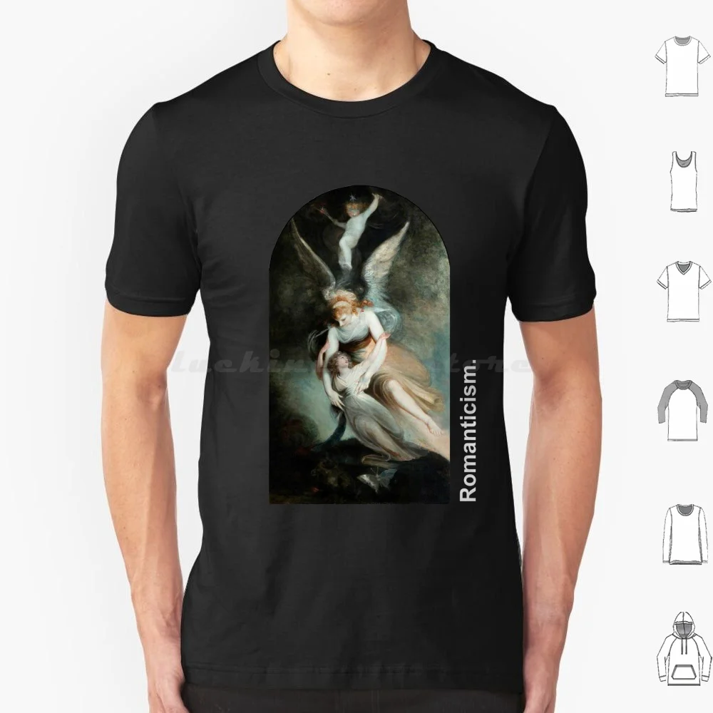 Romanticism-Classical Art T Shirt Cotton Men Women DIY Print Darkacademia Dark Academia Classical Art Academic Art Dark