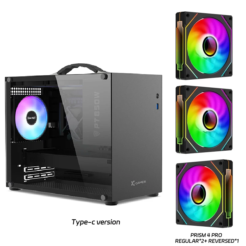 PowerTrain X-GAMERX X100 M-ATX caja de ordenador portátil ITX MATX