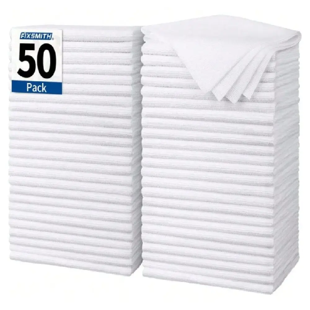 

Microfiber Cleaning Cloth, Pack Of 50, 16 X12 Cleaning Rags For Housekeeping And Kitchen, Reusable Shop Towels, Microfiber Towe