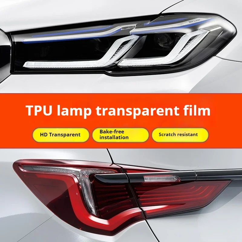 For KIA XCEED 2019-2023 TPU Blackened Headlight Taillight Foglight Protective Film Headlight Tail Lamp Color Changing Films