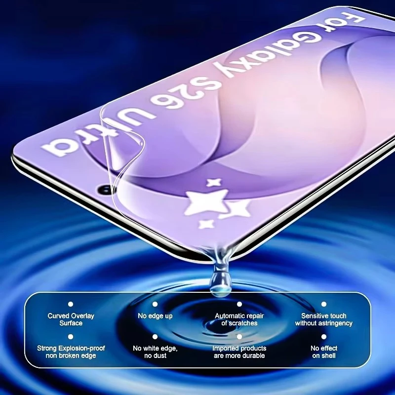 5 Piezas Película de Hidrogel para Samsung S25 S23 S22 S21 S24 S26 Ultra S20 FE S10 Plus Protector de Pantalla para Galaxy Note 20 Ultra 10 Plus 4