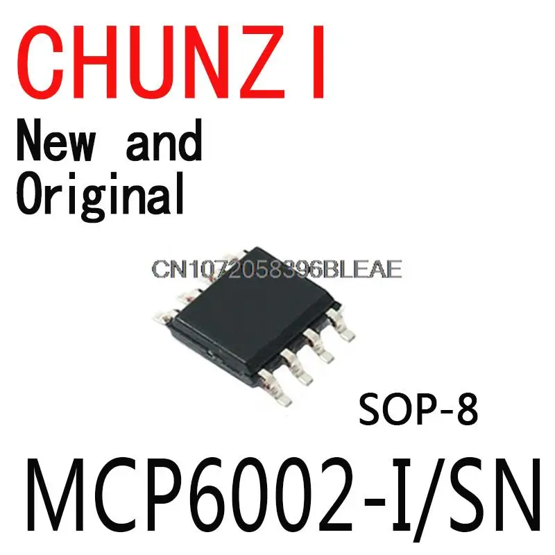 10PCS New and Original SOP8 MCP6002-I SOP MCP6002 SOP-8 SMD IC MCP6002-I/SN