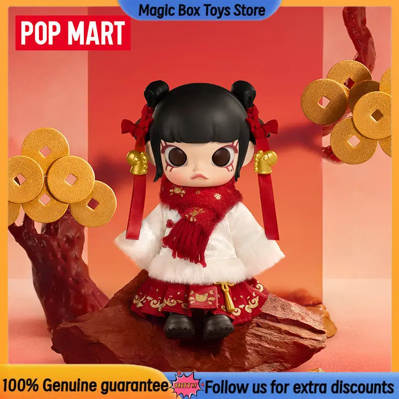

Оригинальная фигурка POP MART Molly Get Rich Immediately Series 1/8, модная кукла, коллекционная игрушка для рабочего стола, милая фигурка Молли, подарок