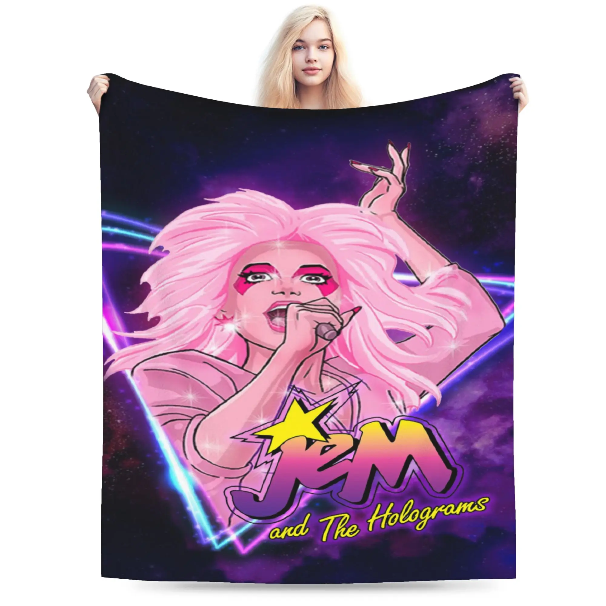 Jem And The Holograms Blanket Soft Fleece Healing Gifts  Throw Blankets Bedding Throws