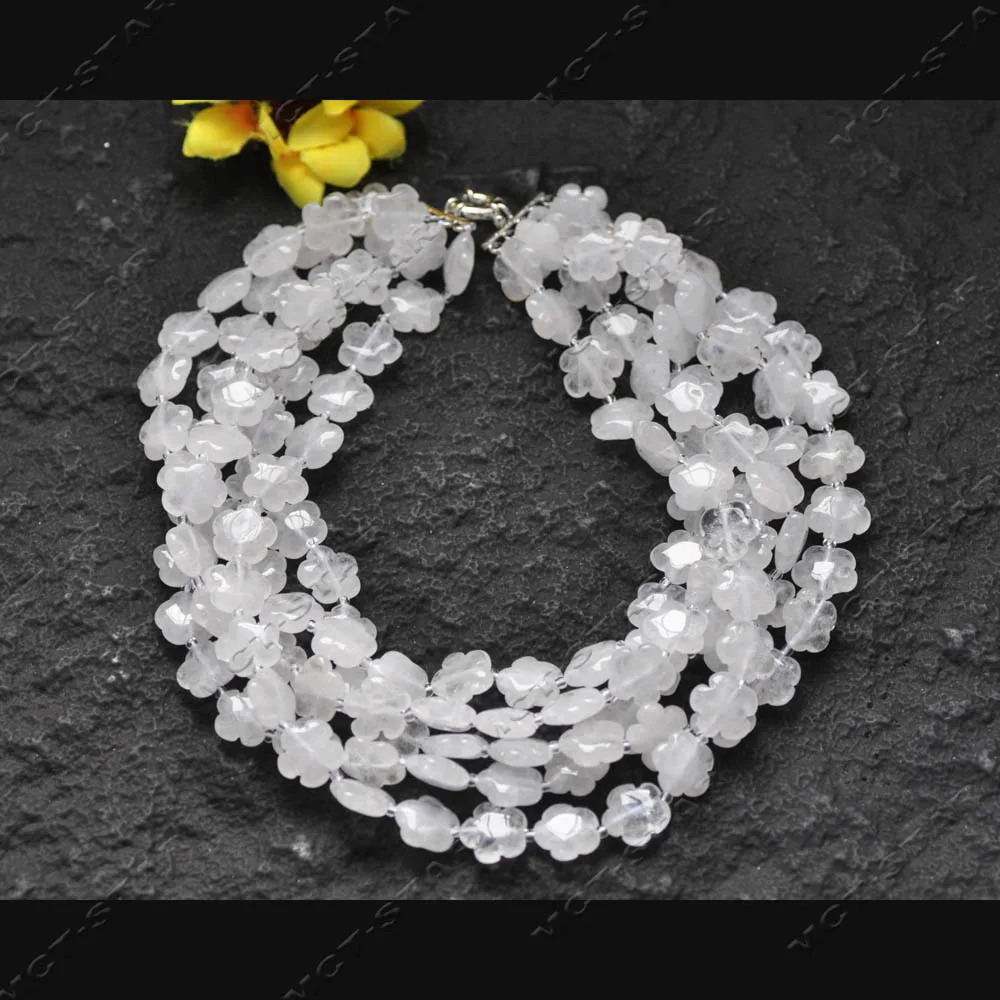 

Кристальное ожерелье MTC·STAR 5Row 18" 15 мм с натуральным чистым кристаллом в форме пятилепесткового цветка (Z14529)