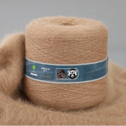 1Kg per Roll Mink Yarn 1000g+400g Winter Soft Long Hair Angola Rabbits Yarns Fluffy With Thread Hand Knitting Women Scarf