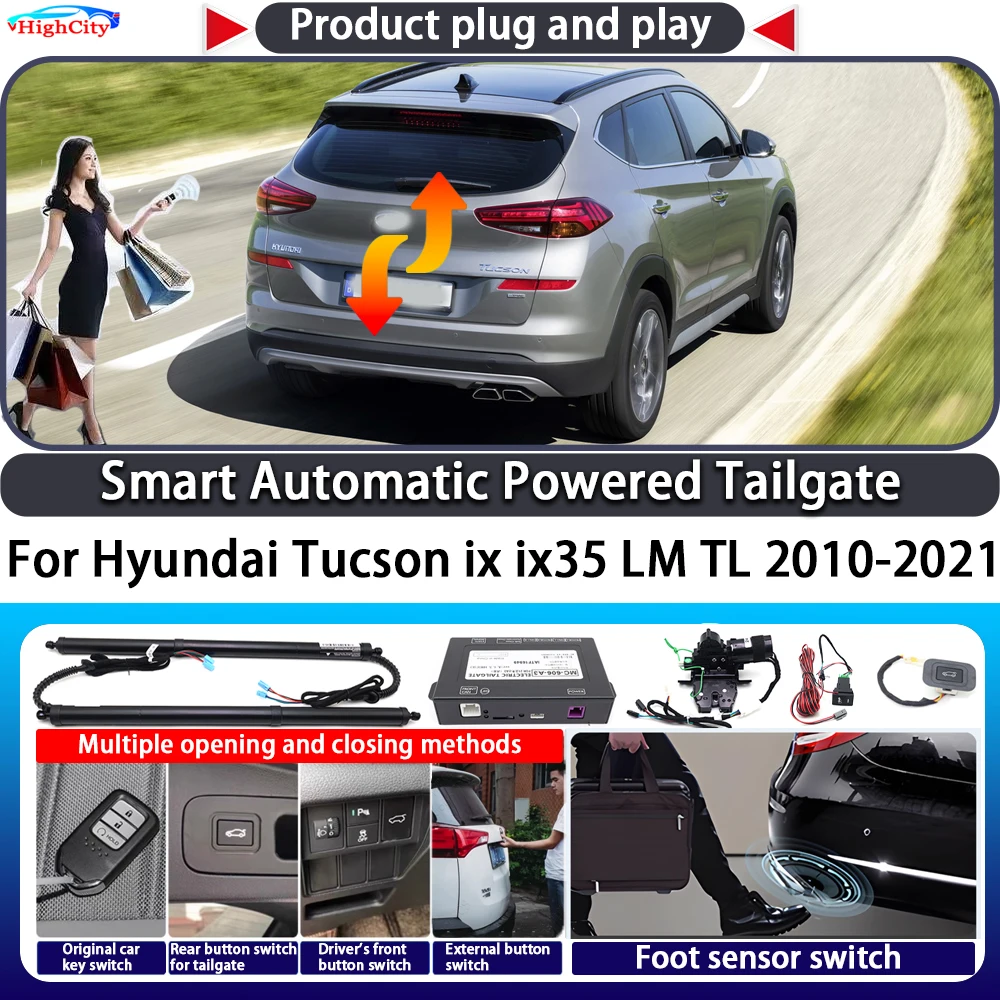 

For Hyundai Tucson ix ix35 LM TL 2010-2021 OEM Smart Automatic Powered Tailgate Key Control Trunk Lift Close Kit Power Tailgate
