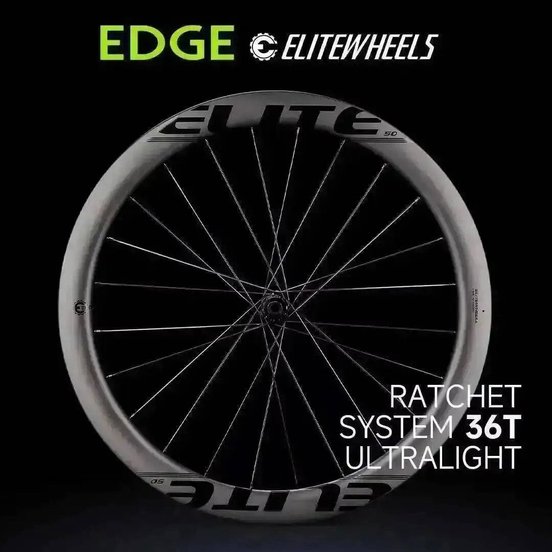 AliExpress ELITEWHEELS EDGE Ultralight 1314g Road Disc Carbon Wheelset 40 45 50 65mm Ratchet System 36T HUB Wing 20 Spoke For Racing Bike