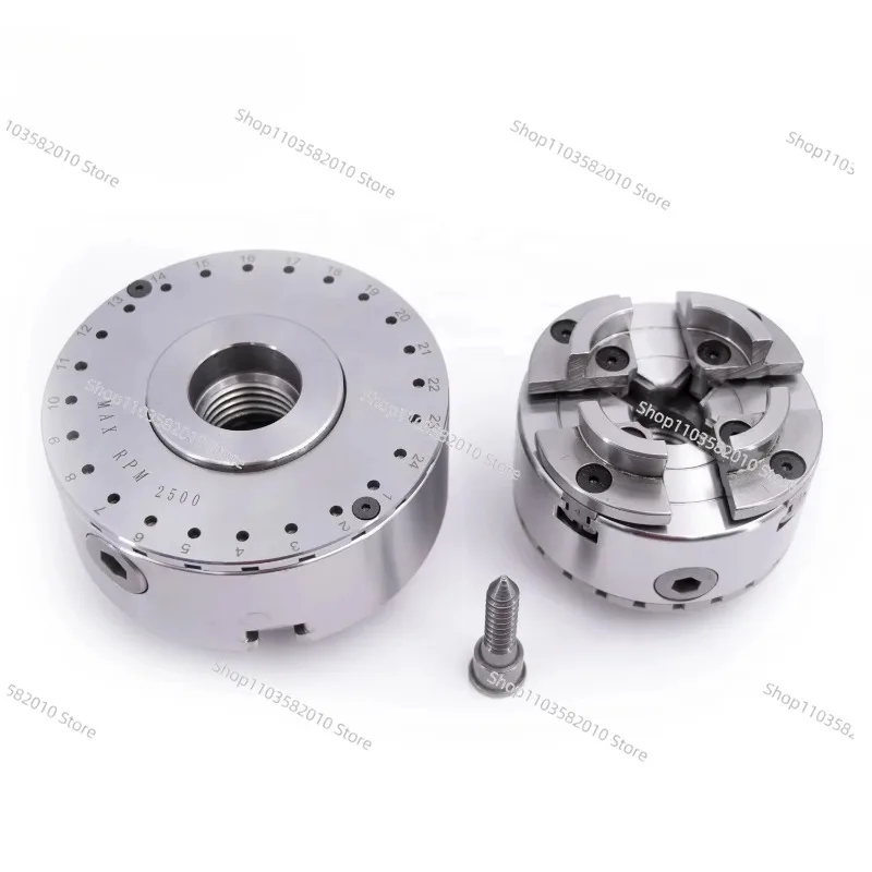 KP96 KP70 4-Jaw Self-Centering Wood Lathe Chuck, M33 Thread 4-Inch Woodworking Chuck 1