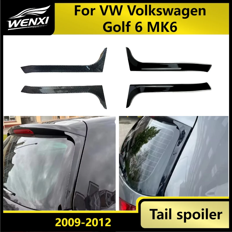 

For VW Volkswagen Golf 6 MK6 2009-2012 GTI R20 Rear Roof Spoiler Aerodynamic Car Exterior Accessories Gloss Black