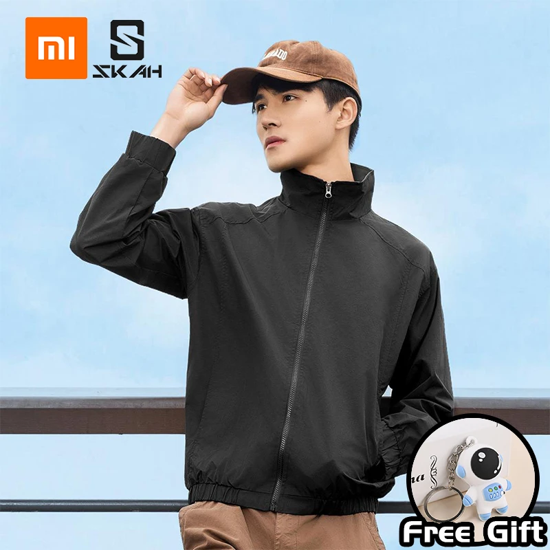 

New Mijia SKAH Lightweight and Simple Stand Up Collar Jacket Fashionable Sports and Leisure Jacket Windproof Elasticity Fabric