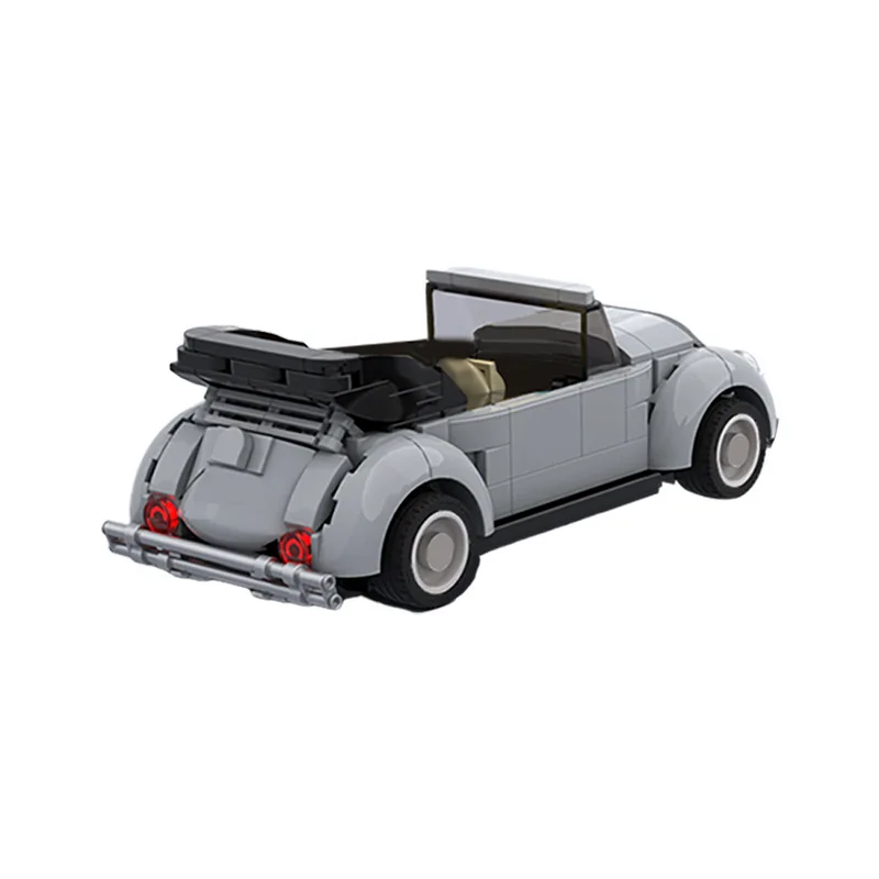 Hot Creative Expert Cabriolet Cars Speedster Building Block Toy Creative Beetle Mini Convertible Car Puzzle Assembly Model