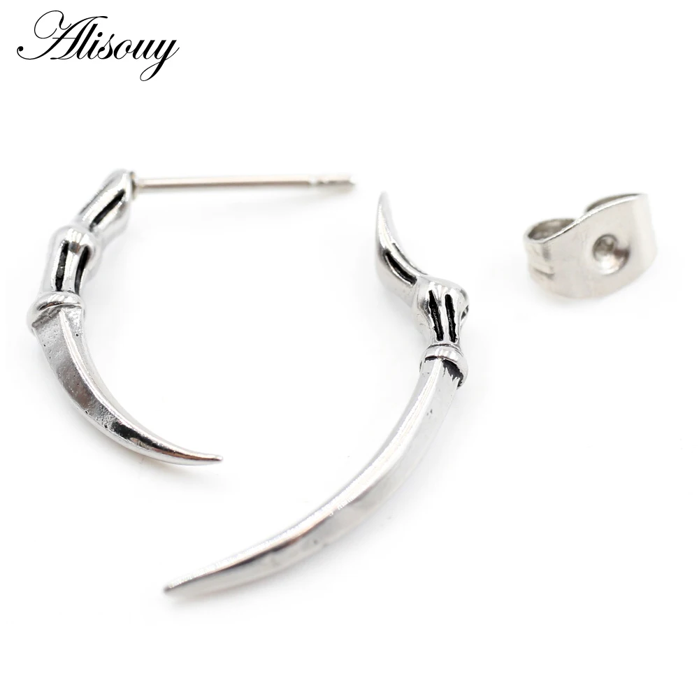 Alisouy 2 قطعة الرجعية صب مخلب سبيكة وهمية الغشاش دوامة الأذن تفتق نقالة المتوسع مقياس نفق التوصيل ثقب مربط القرط #3