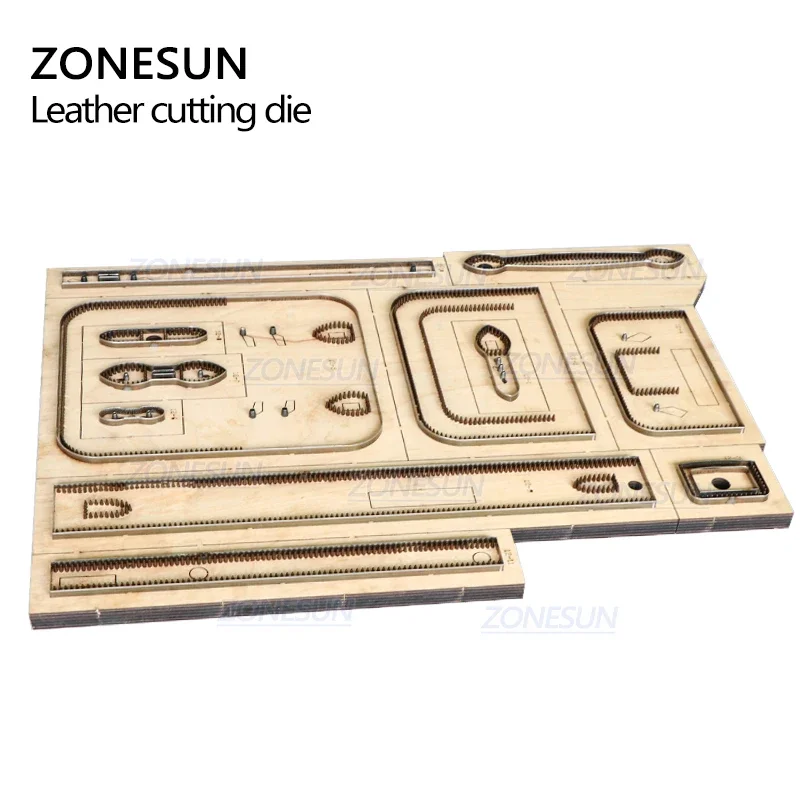 ZONESUN Shoulder Bag Leather Cutting Die Custom Cross-body bag Punching Tool Bag Steel Rule Die Small Wallet Cutter Die Cuts