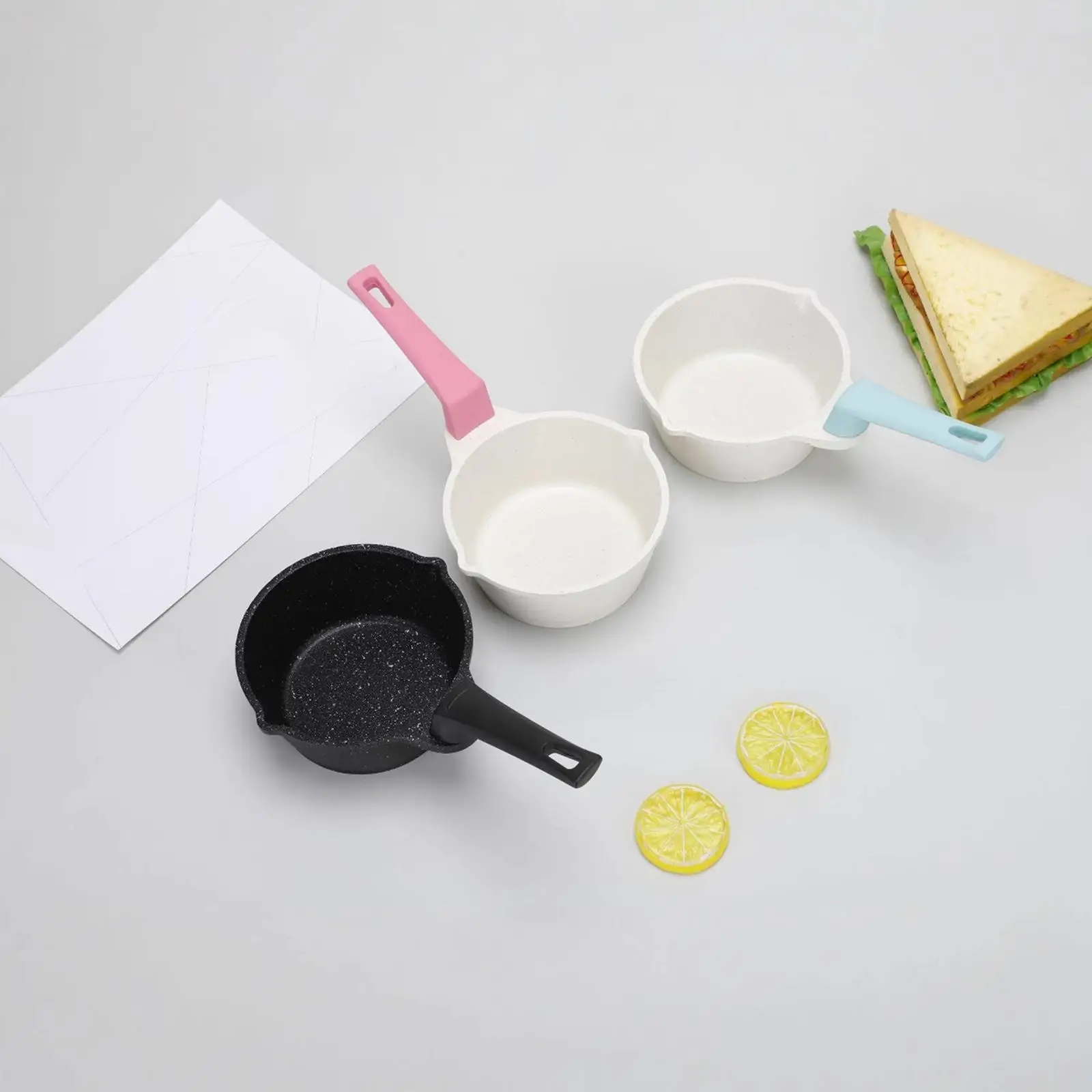

Butter Warmer Pot Multipurpose Mini Hot Oil Pan for Heating Frying Kitchen