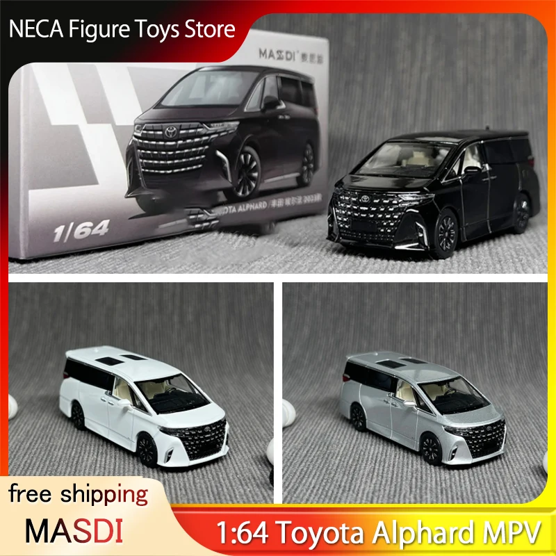 

Masdi 1:64 Toyota Alphard Advance Sale Alloy MPV Model Executive Nanny Car Simulation Japanese Minivan Collectible Toy
