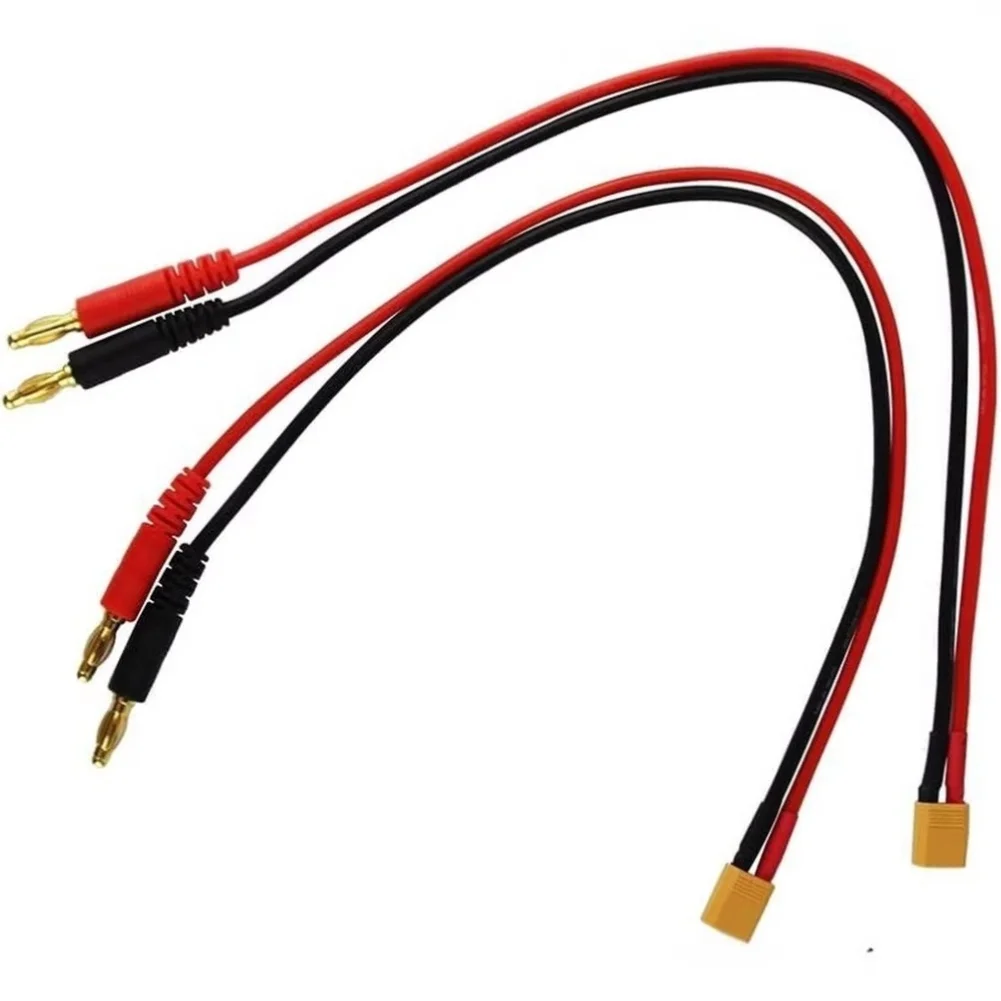 

Кабель для зарядки RC-аккумуляторов с разъемом XT30 на 4-мм банановый штекер, 16AWG, 30 см, силиконовый провод (пара) для радиоуправляемых машин, лодок, самолетов