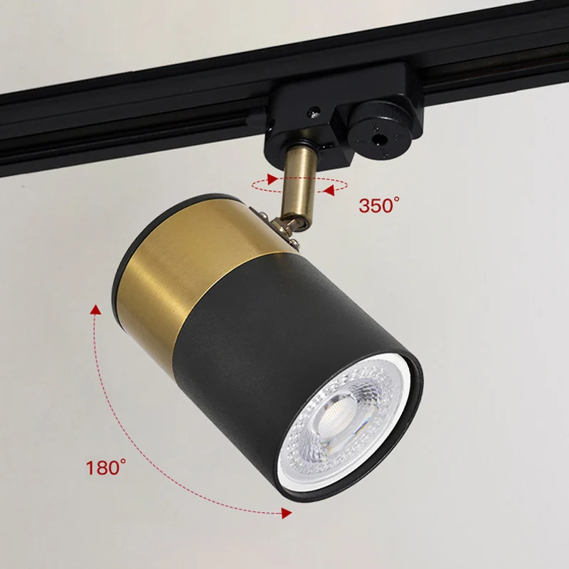 Faretto a binario GU10 lampadina sostituibile illuminazione a soffitto a Led 110-265V illuminazione a binario per lampada a binario per soggiorno