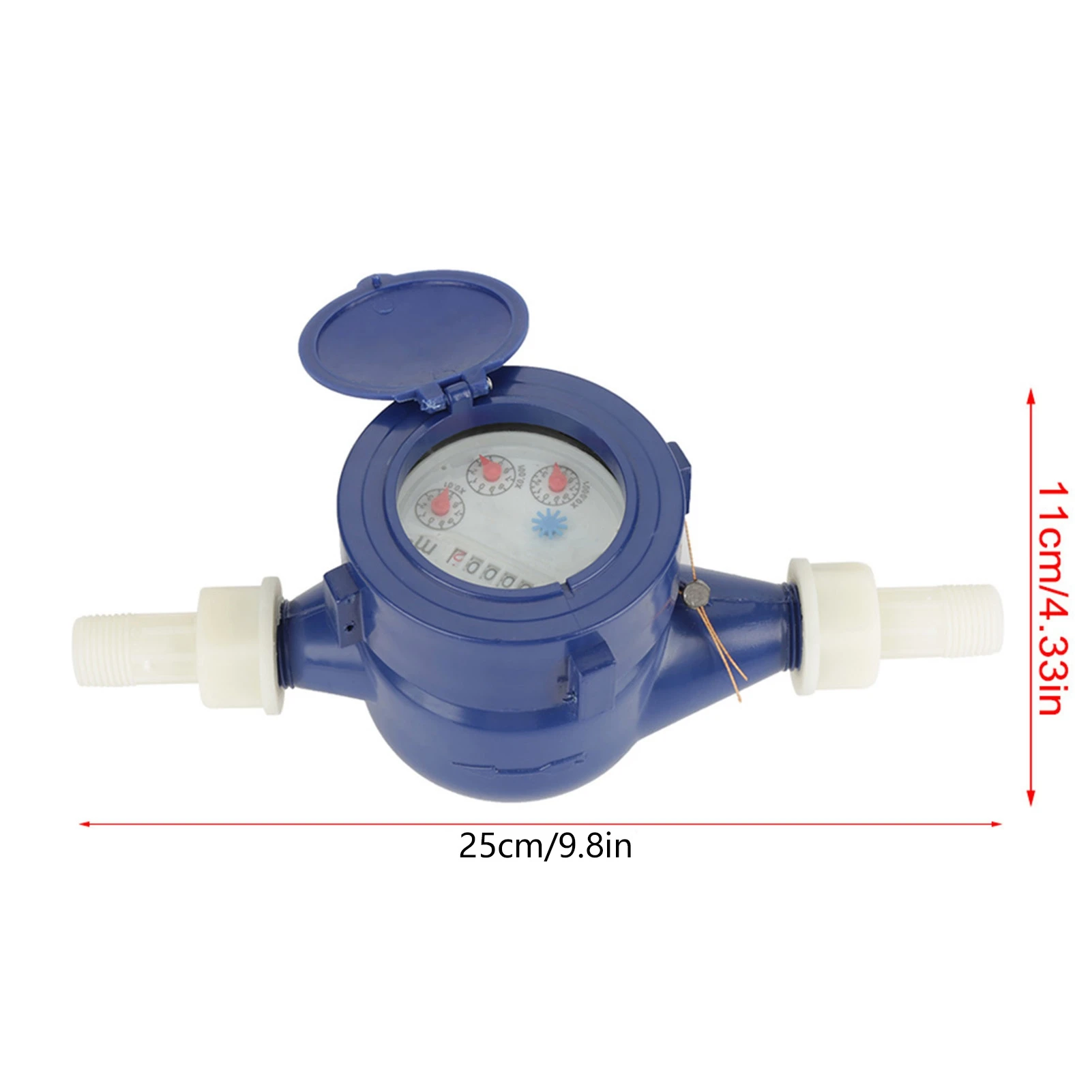 Cold Water Meter For Home Use Plastic Measuring Tool For Gardens Can Maintain Clear Readings For A Long Time Easy To Install