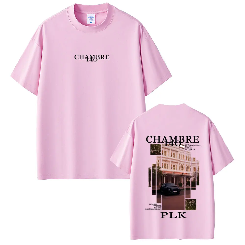 مغني الراب PLK Chambre 140 ألبوم الجرافيك تي شيرت الرجال النساء الهيب هوب موضة موسيقى البوب تي شيرت الذكور خمر عادية المتضخم التي شيرت