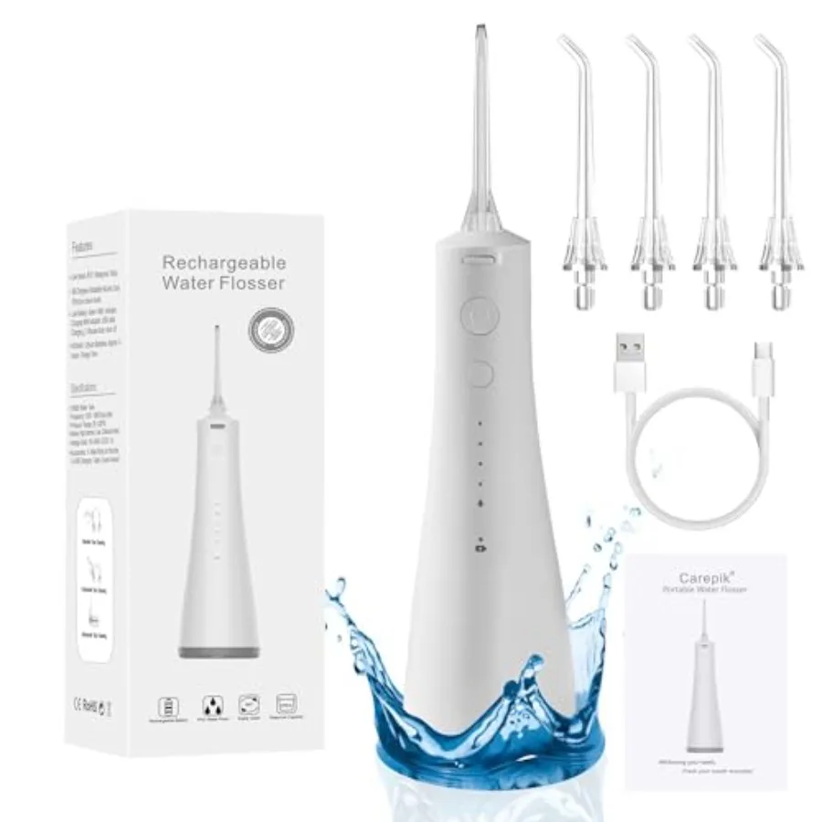 

Professional Water Flosser Cordless for Teeth Cleaner Picks Oral Irrigator for Home Travel Portable Rechargeable 5Models IPX7 W