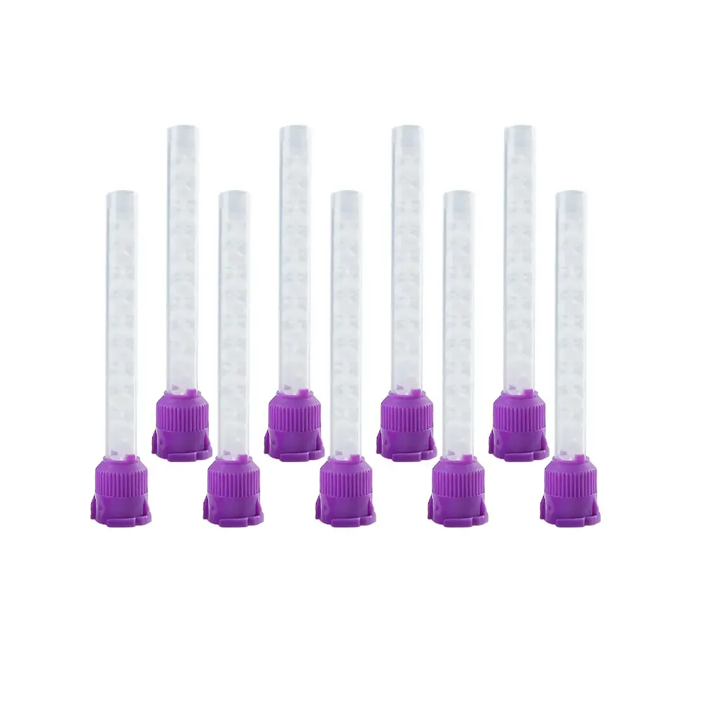 50pcs Dental Materials 1:1 Disposable Impression Nozzles Mixing Tips 0.5mm/1mm/3.5mm/5.0mm Silicone Rubber Conveying Mixing Head