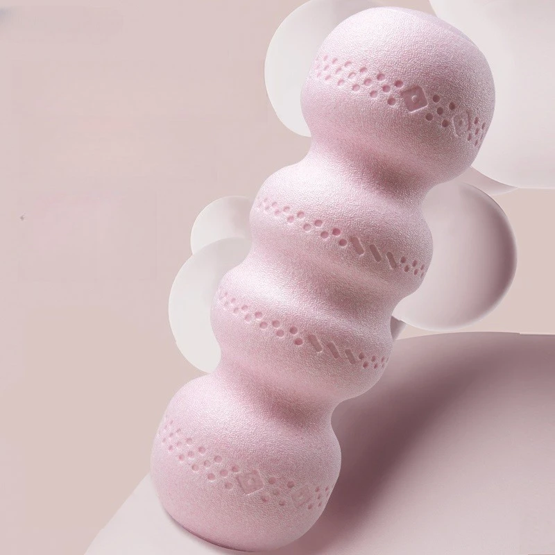 1 قطعة كرة الفول السوداني الصلبة رغوة محور العضلات الاسترخاء اللياقة البدنية اليوغا العمود تدليك الأضلاع نحيل الساق اليوغا الإمدادات المساعدة