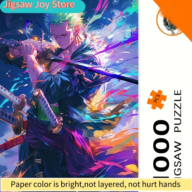 

Anime Puzzles - Dynamic Martial Arts Scenes and Sword Fighters - Japanese Anime Wall Decorations - Intermediate Challenge Puz