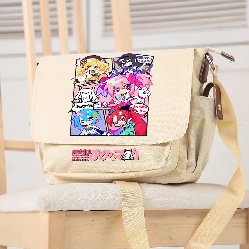 Miki Sayaka Anime dibujos animados Oxford Messenger Bag Casual mochila Cosplay bolso de hombro bolso regalo para estudiantes