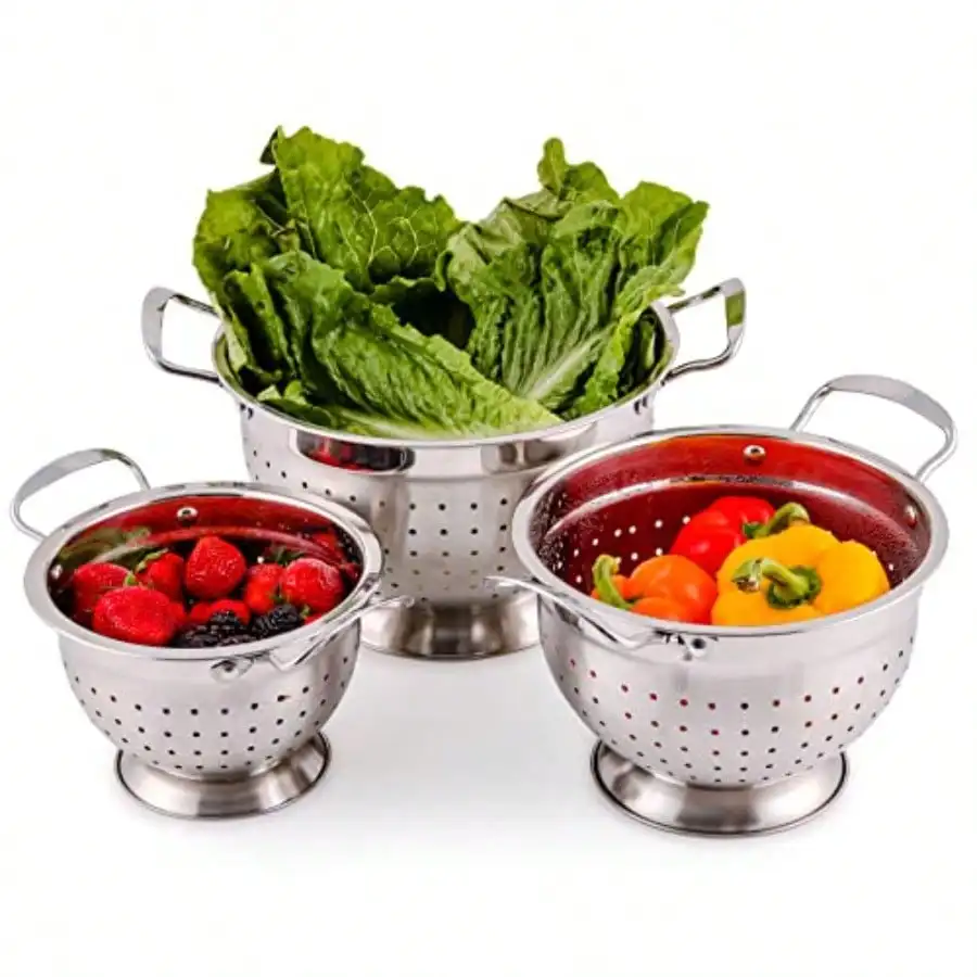 

Salad Spinner 6.3 QT With Easy Push Handle & Brake – Large Lettuce Dryer & Vegetable Washer, One-Handed Operation, Bowl & Colander For Salad, Fruits & Herbs – White