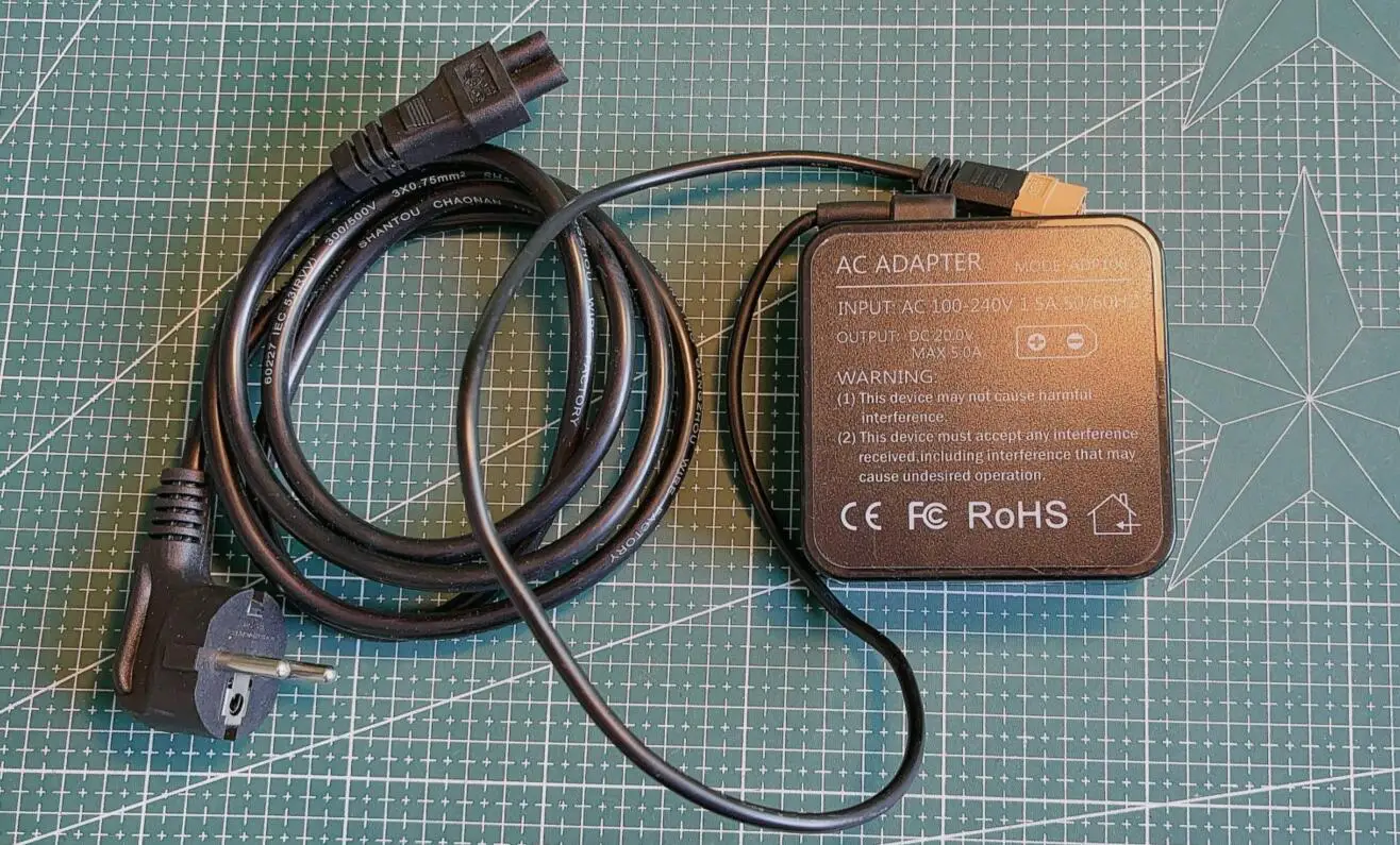 Used ToolKitRC ADP100 100W 20V Power Supply RC Charger Adapter with XT60 Plug for ISDT Q8 Q6 GT Power Hota HTRC SkyRC Charger