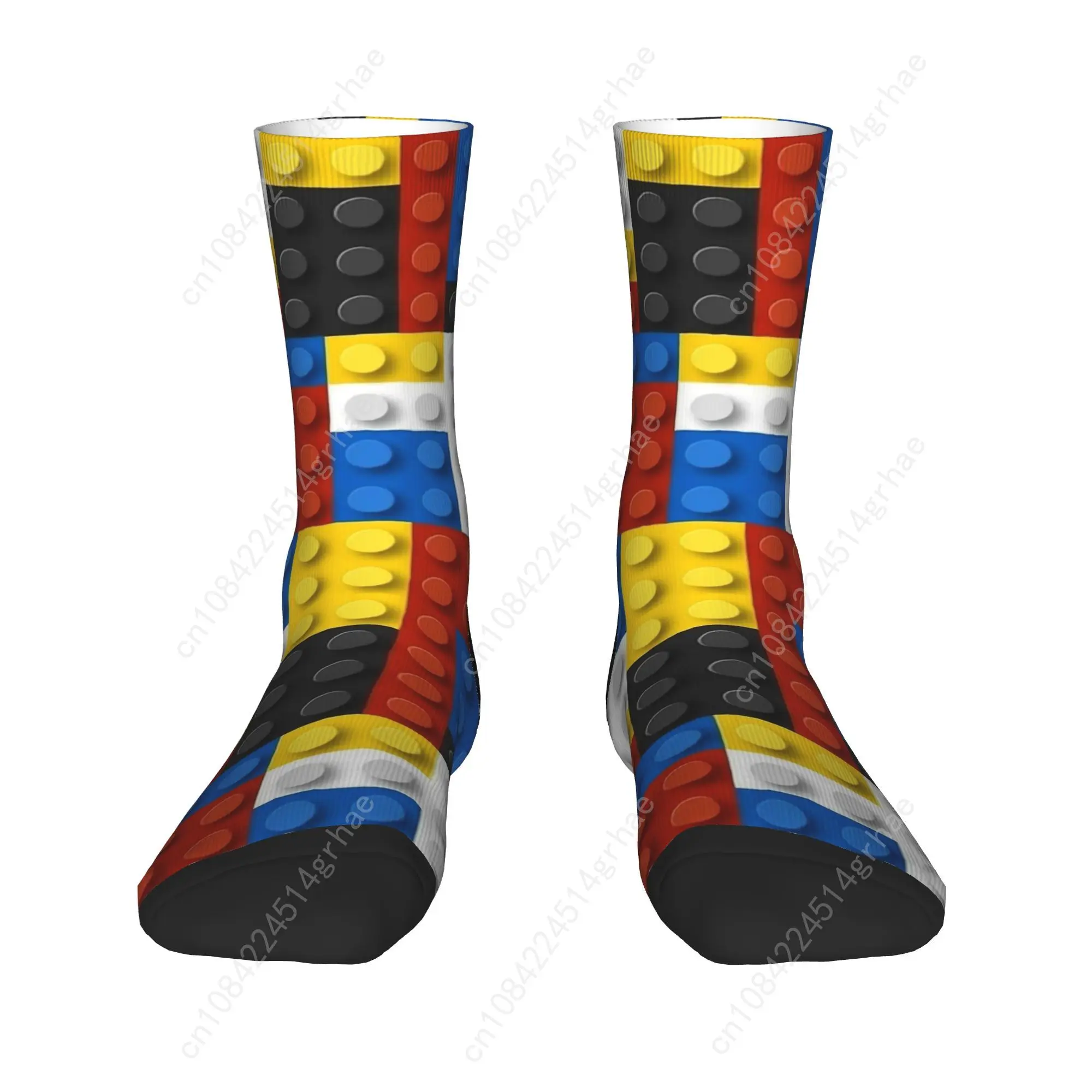 Mondrian blocks De Stijl Modern Art Socks Anti Slip Stockings Adults Men Comfortable Outdoor Sports Socks Winter Modern Socks